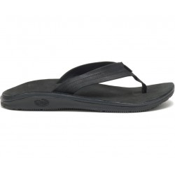 Chaco Classic Leather Flip Black Men