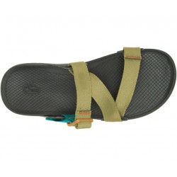 Chaco Lowdown Slide Avocado Teal Men