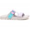 Chaco Lowdown Slide Purple Rose Aqua Women